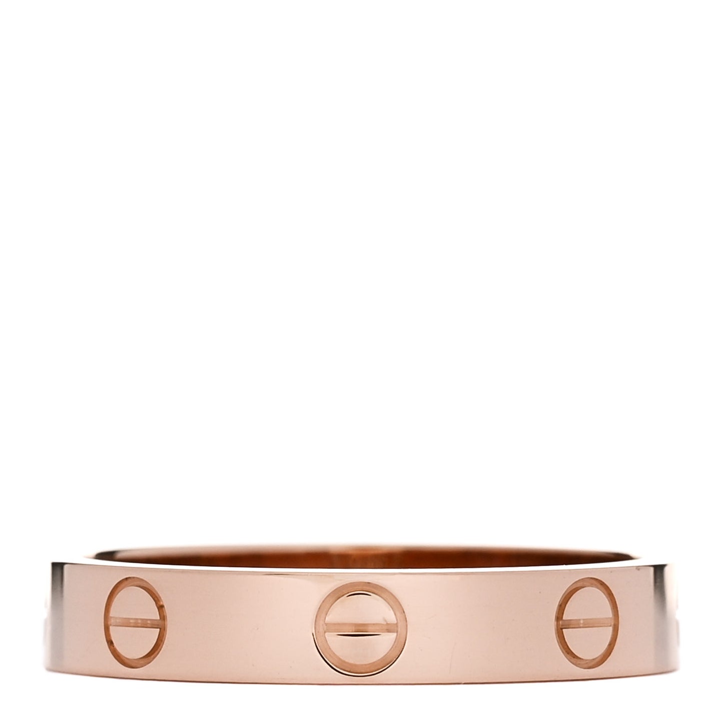 18K Pink Gold 3.5mm LOVE Wedding Band Ring 57 8