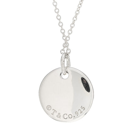 Tiffany Sterling Silver Letter R Round Pendant Necklace 4 of 4