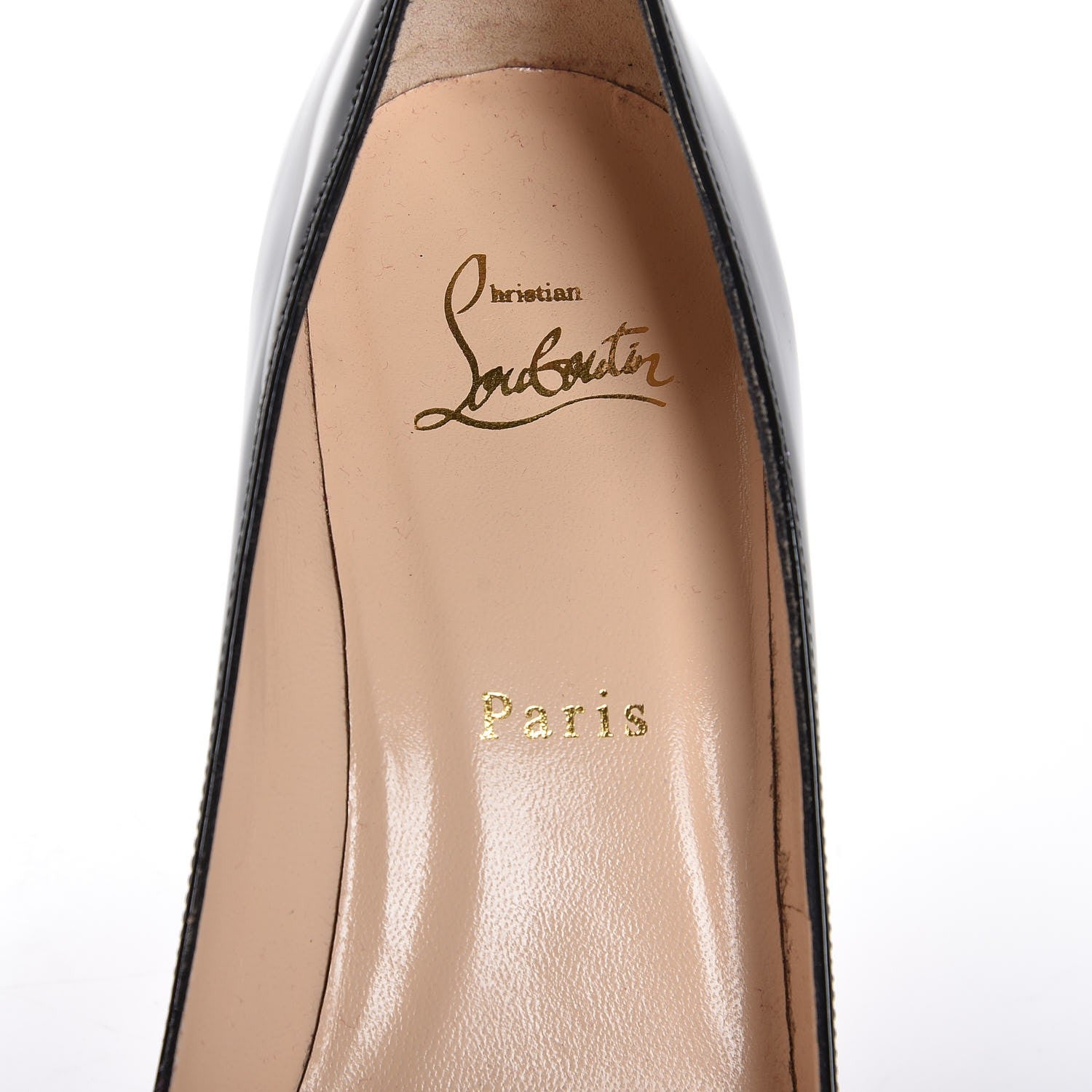 Christian Louboutin Patent Shelley 90 Pumps 38.5 Black Red 7 of 7