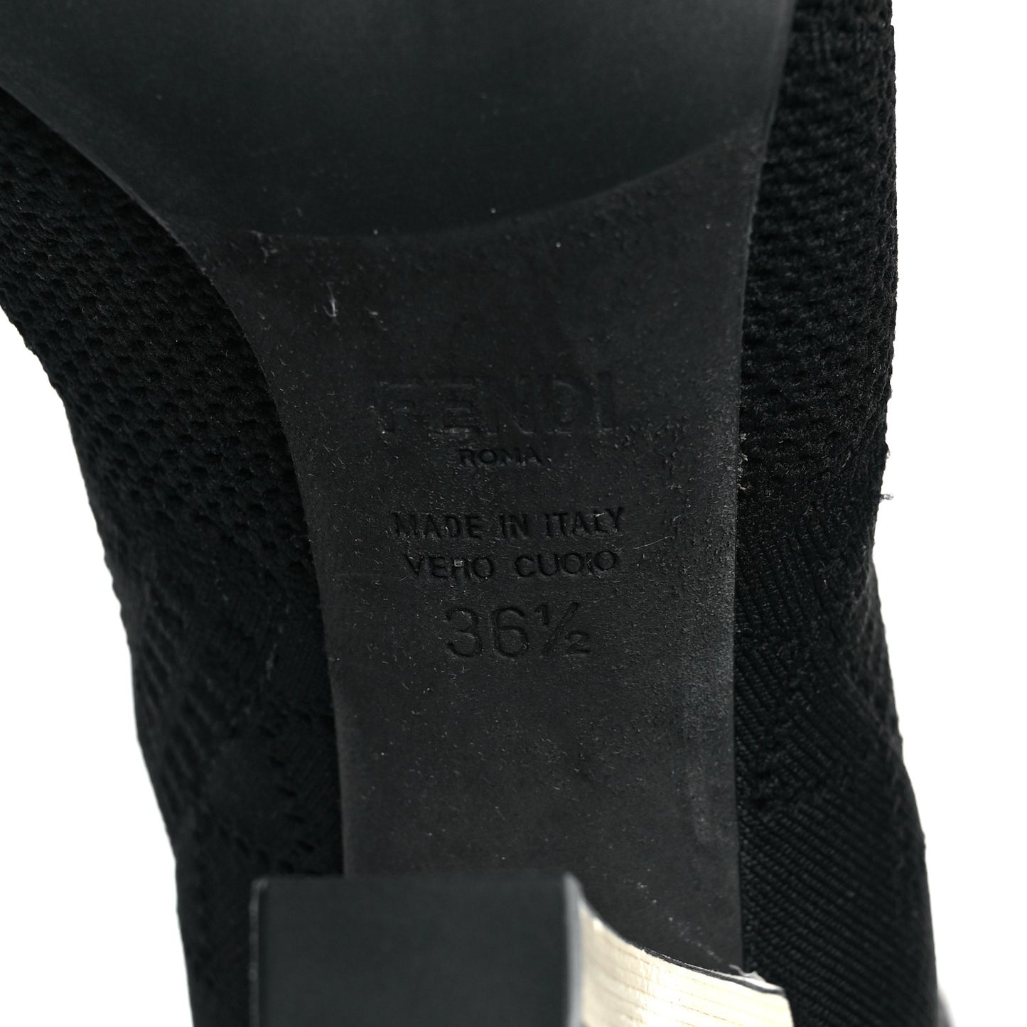 Stretch Fabric FF Reloaded Openwork Rockoko Sock Boots 36.5 Black Tobacco Marino