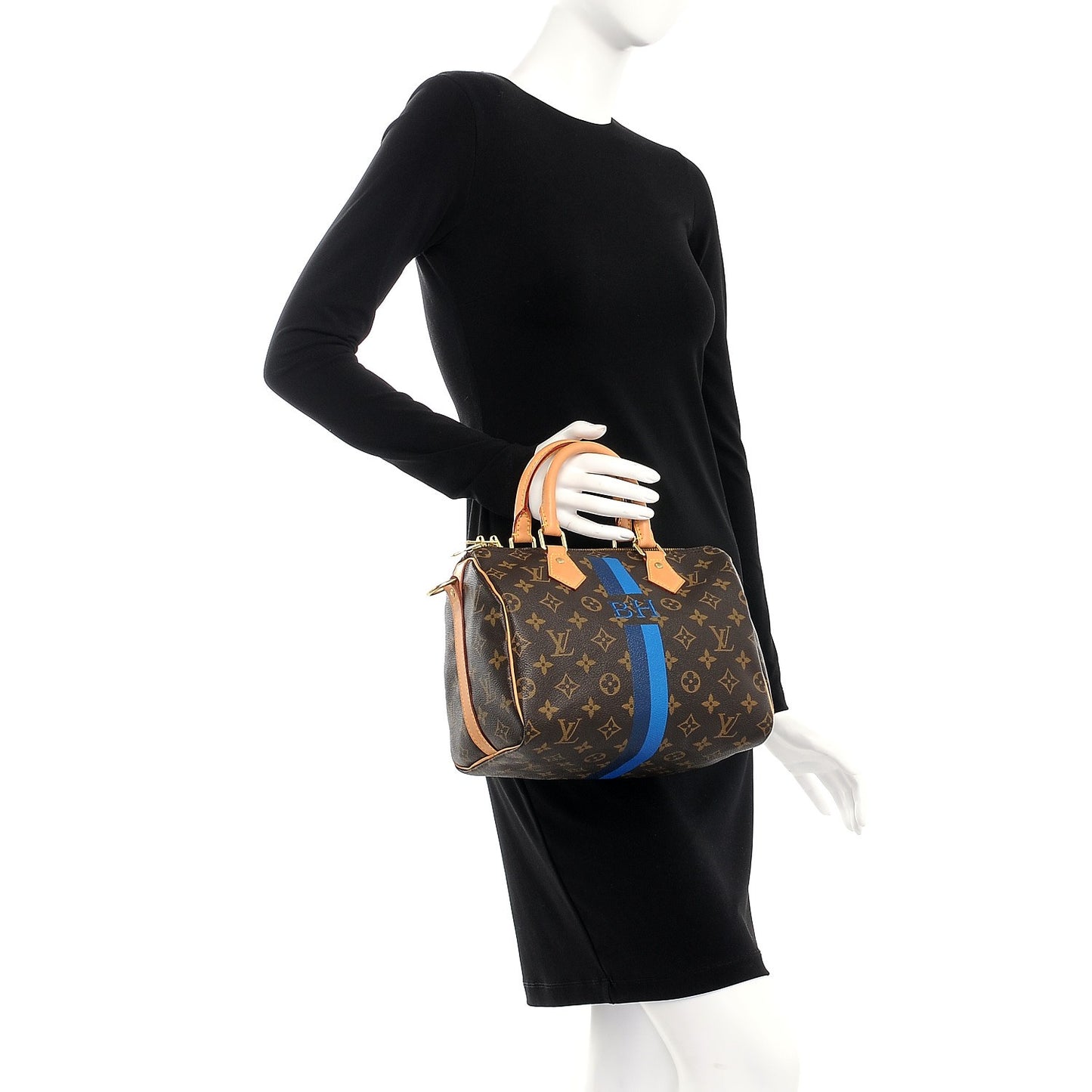 Monogram My LV Heritage Speedy Bandouliere 25 Blue Marine de France