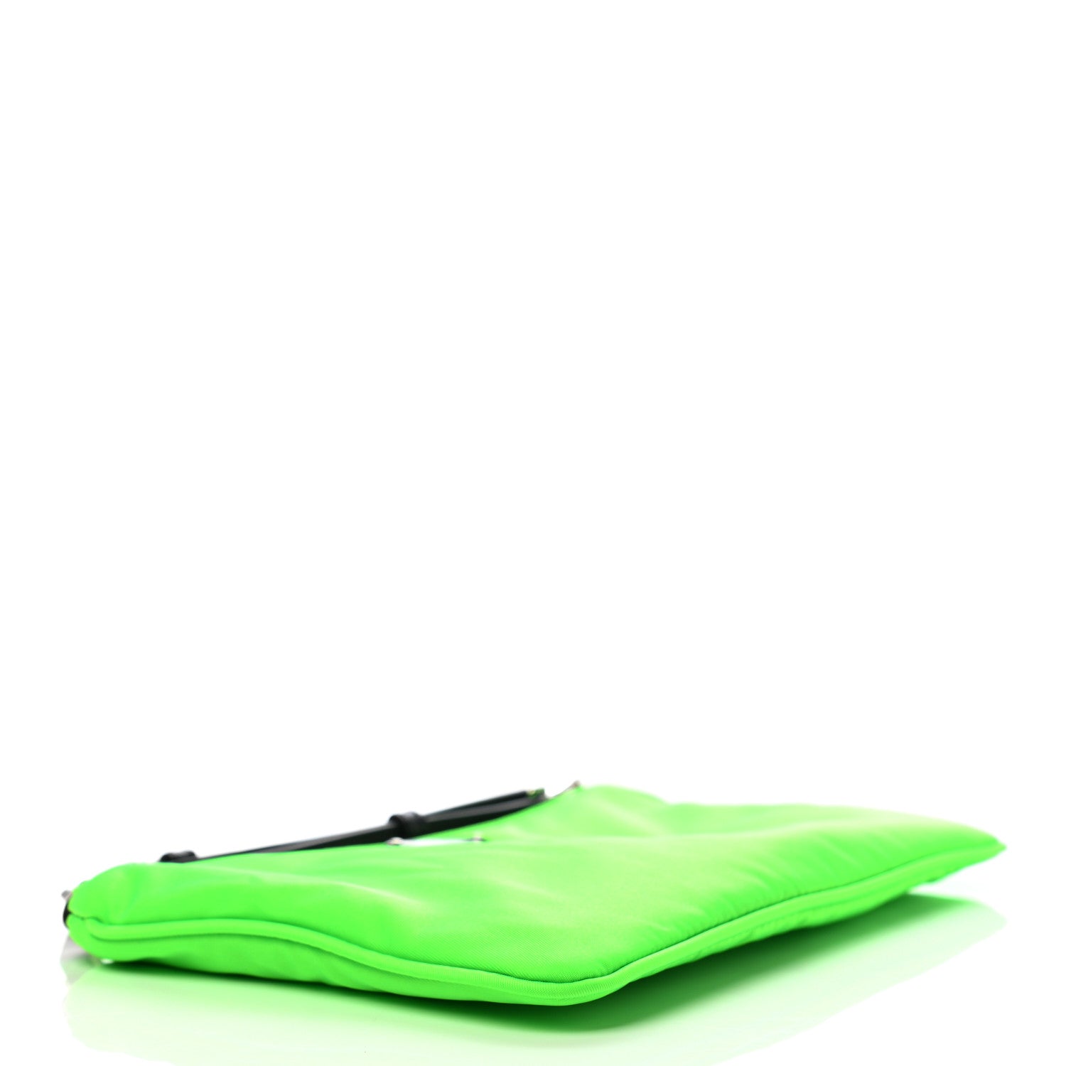 Prada Tessuto Nylon Saffiano Wristlet Green Fluo 4 of 8