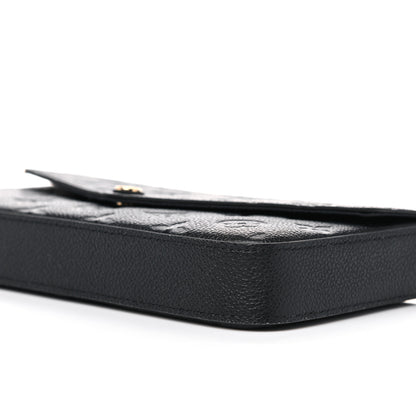 Louis Vuitton Empreinte Pochette Felicie Chain Wallet Black 8 of 9