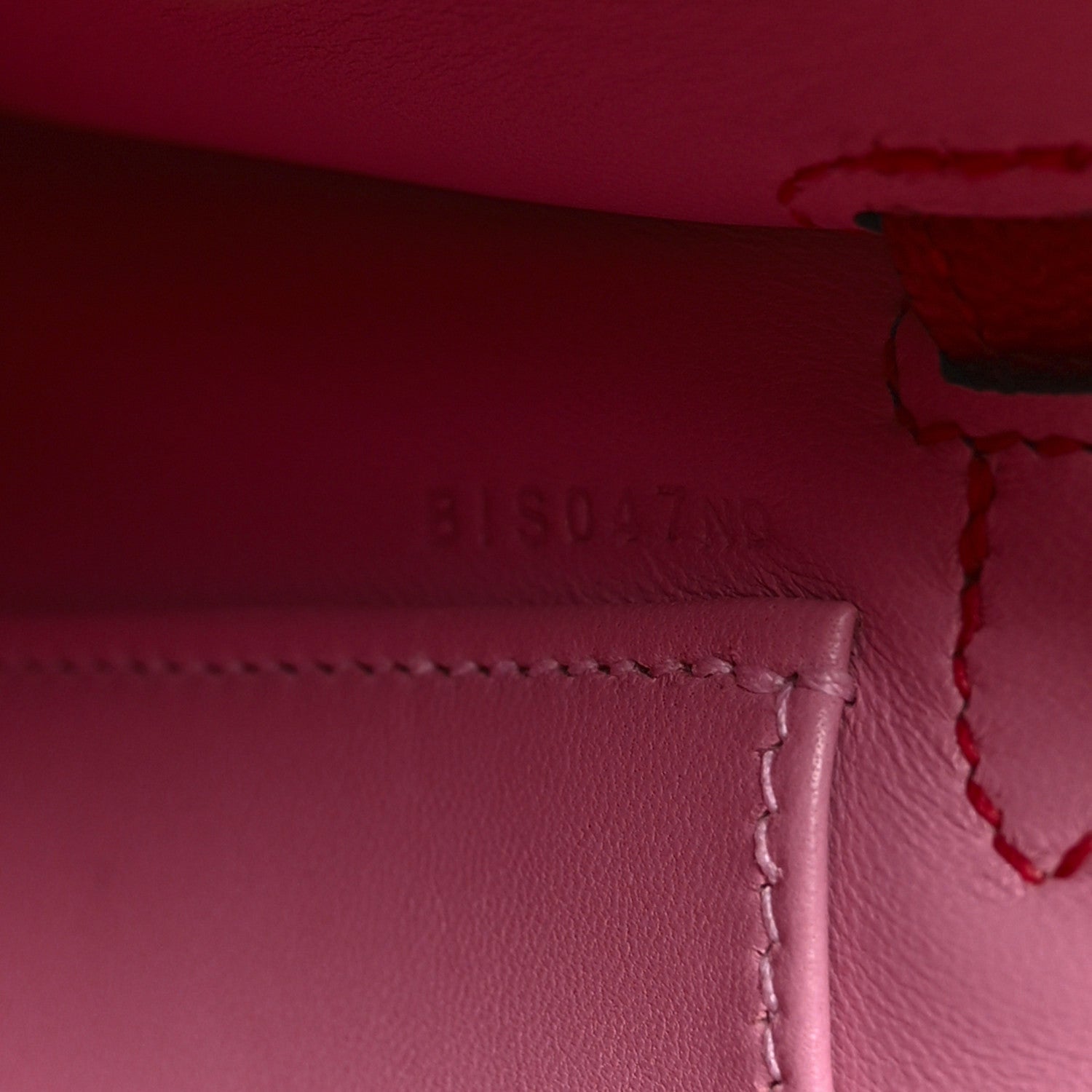 Hermes Chevre Mysore Verso Mini Kelly Sellier 20 Rouge Casaque Bubblegum 7 of 11