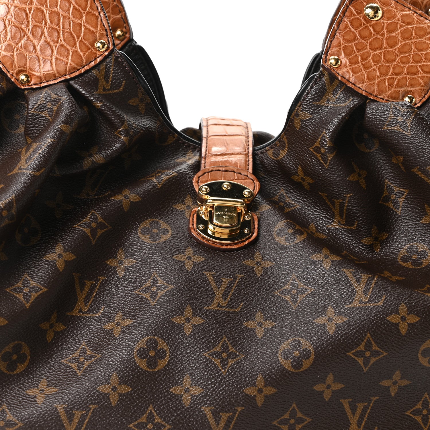 Louis Vuitton Monogram Alligator Trim Mahina XL 1938873 – FASHIONPHILE