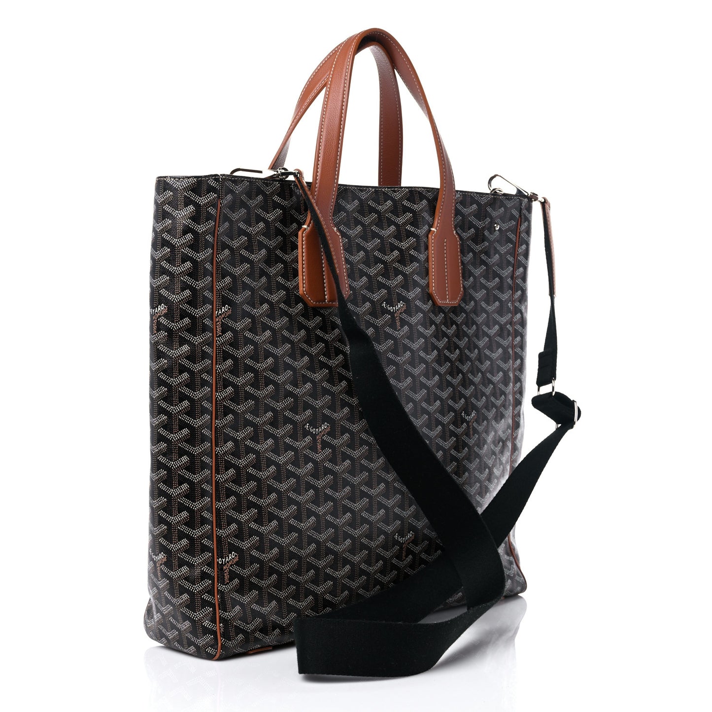 Goyardine Voltaire III Tote Black Gold