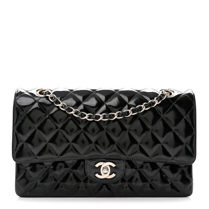 Chanel Patent Quilted Medium Double Flap Black 1 of 10