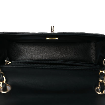Chanel Lambskin Quilted Mini Rectangular Flap Black 5 of 10
