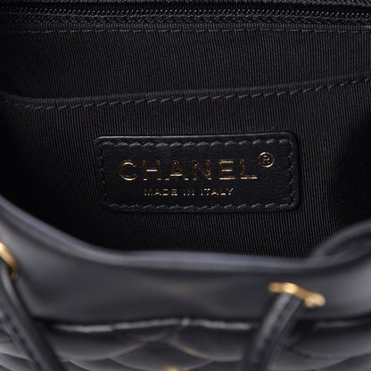 Chanel Lambskin Quilted Small Urban Spirit Backpack Black 6 of 8
