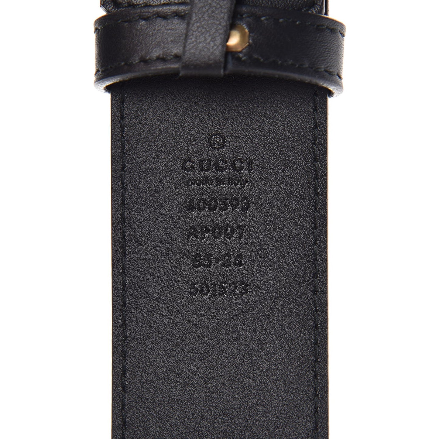 Calfskin Double G 40mm Belt 85 34 Black