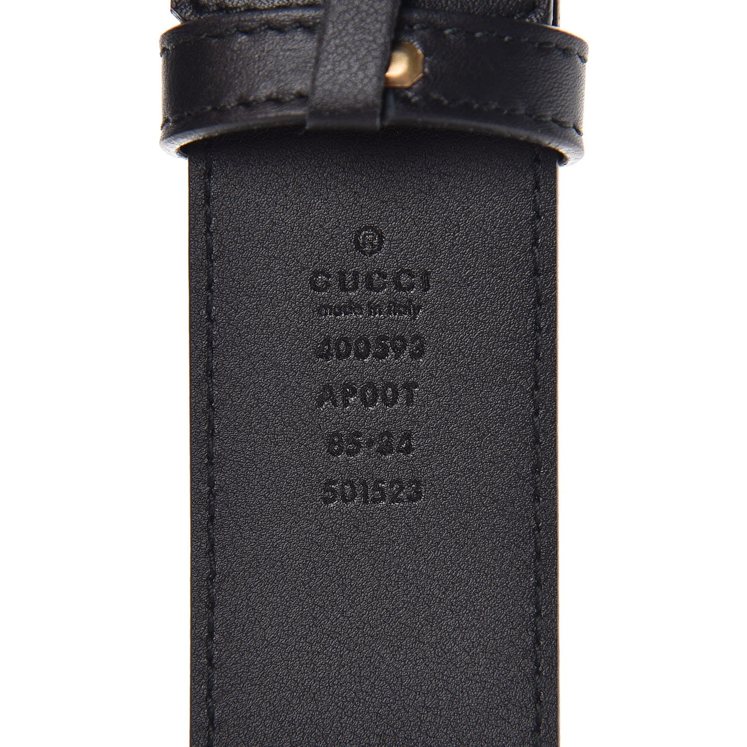 Gucci Calfskin Double G 40mm Belt 85 34 Black 4 of 7