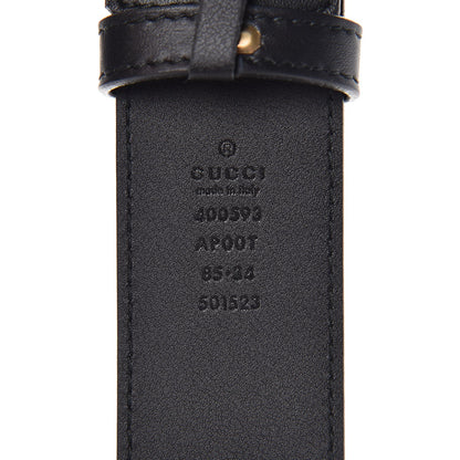 Gucci Calfskin Double G 40mm Belt 85 34 Black 4 of 7