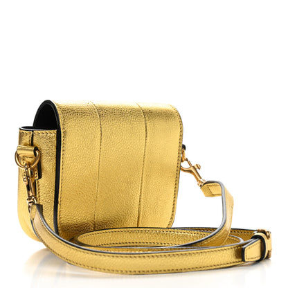 Saint Laurent Metallic Grained Calfskin Mini Betty Satchel Gold 3 of 9
