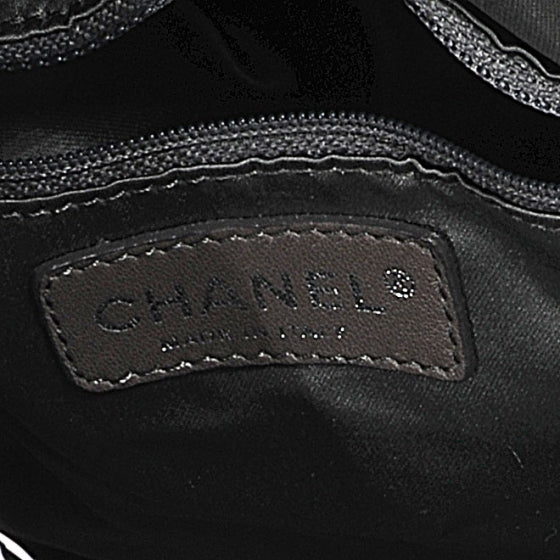 Chanel Patent Large Rock and Chain Hobo White 7 of 9