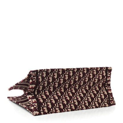 Christian Dior Oblique Medium Book Tote Burgundy Multicolor 4 of 10