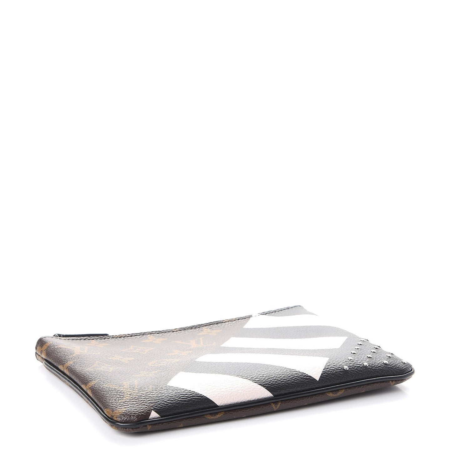 Monogram Stripes Pochette Plate PM