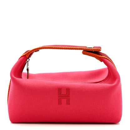 Hermes Canvas Small Bride-A-Brac Pouch Hibiscus 1 of 6