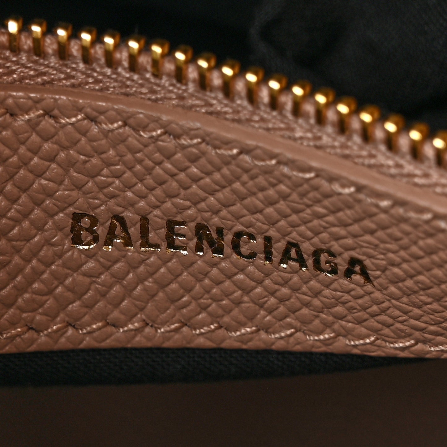 Grained Calfskin S Ville Top Handle Bag Beige Tapioca