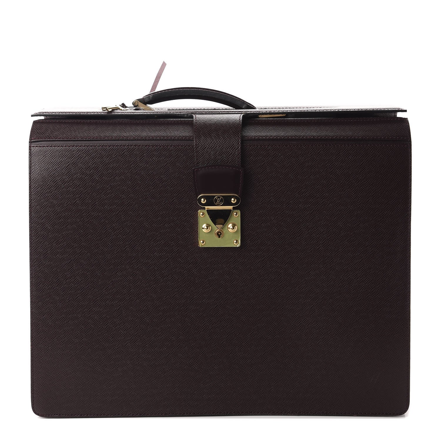 Louis Vuitton Taiga Pilot Case Oural Briefcase Acajou 1 of 10