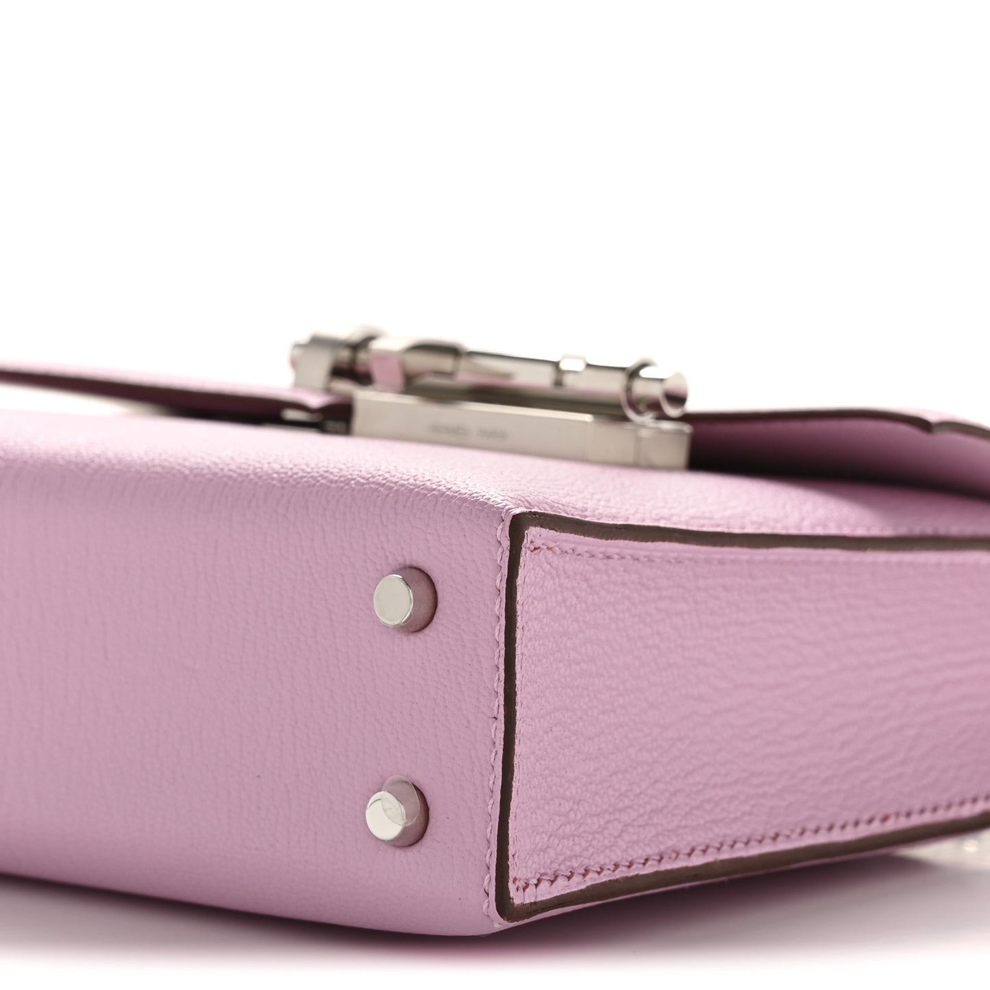 Chevre Mysore Mini Verrou Chaine Bag Mauve Sylvestre