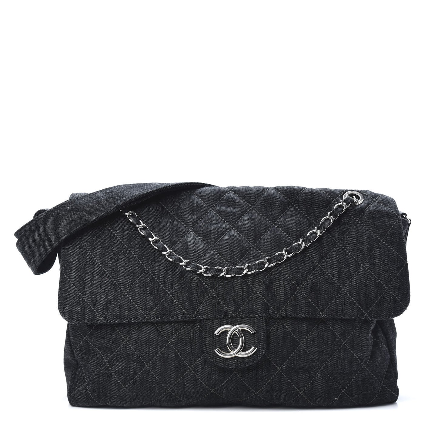 Denim Quilted Stretch Spirit Messenger Bag