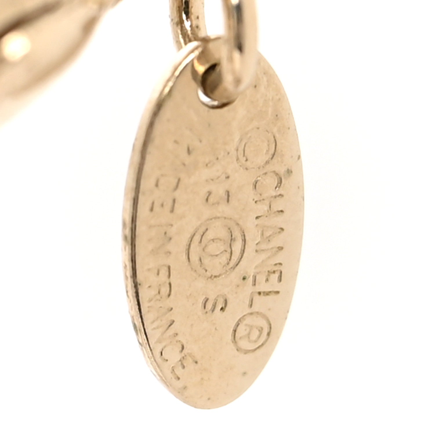 Chanel Pearl CC Drop Necklace Gold 5 of 5