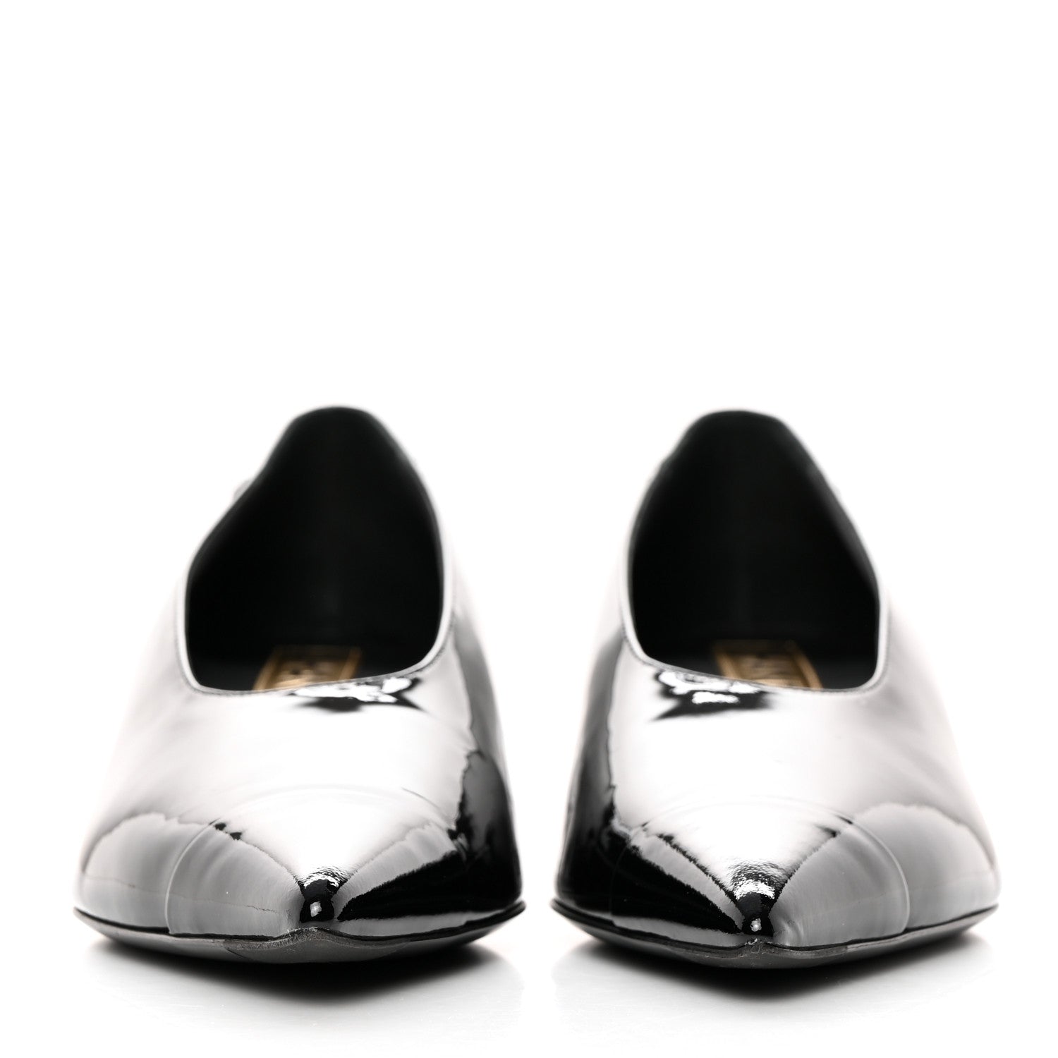 Chanel Patent Pumps 38.5 Black 2 of 12
