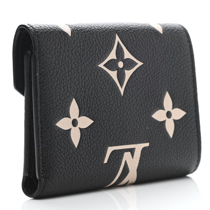 Louis Vuitton Empreinte Monogram Giant Victorine Wallet Black Beige 3 of 7