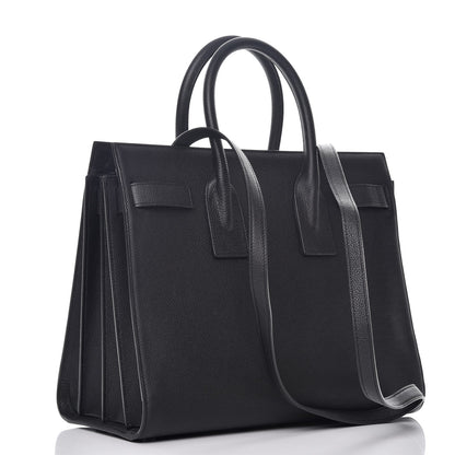 Saint Laurent Grained Calfskin Small Sac De Jour Black 4 of 7