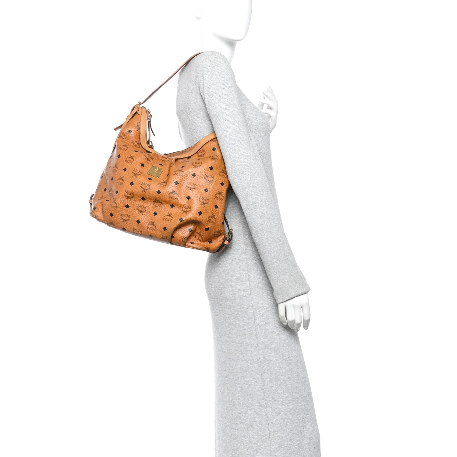 MCM Visetos Hobo Cognac 2 of 15
