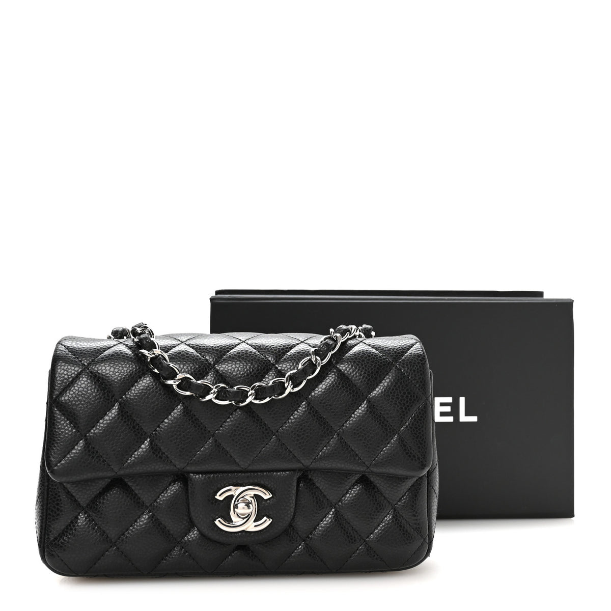 Chanel Caviar Quilted Mini Rectangular Flap Black 11 of 11