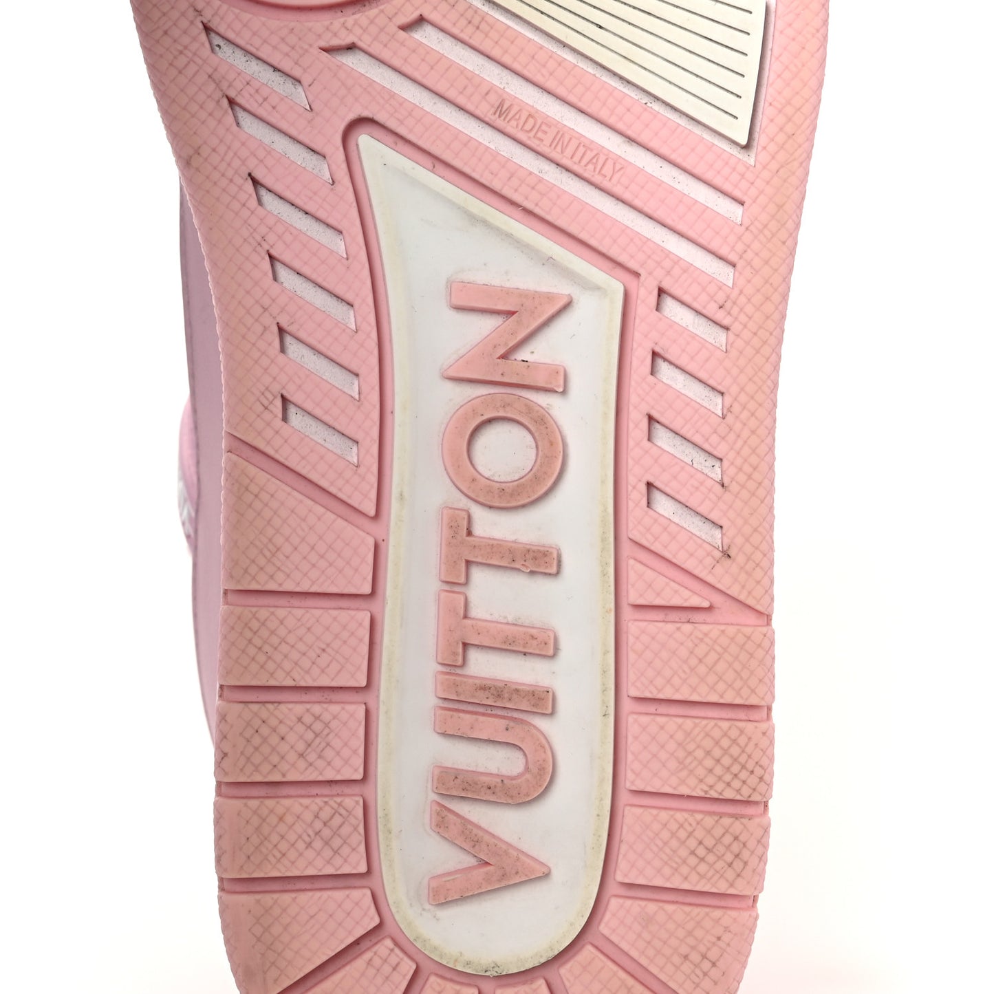 Calfskin Monogram Womens LV Trainer Sneakers 36.5 Light Pink