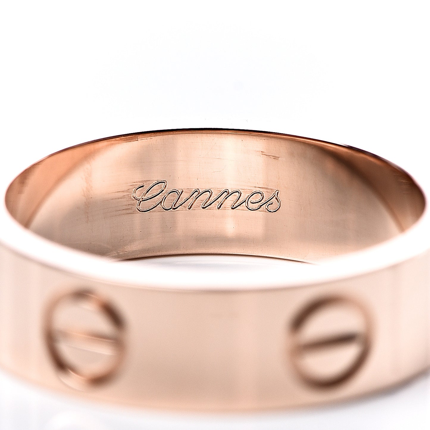18K Pink Gold 5.5mm LOVE Ring 52 6