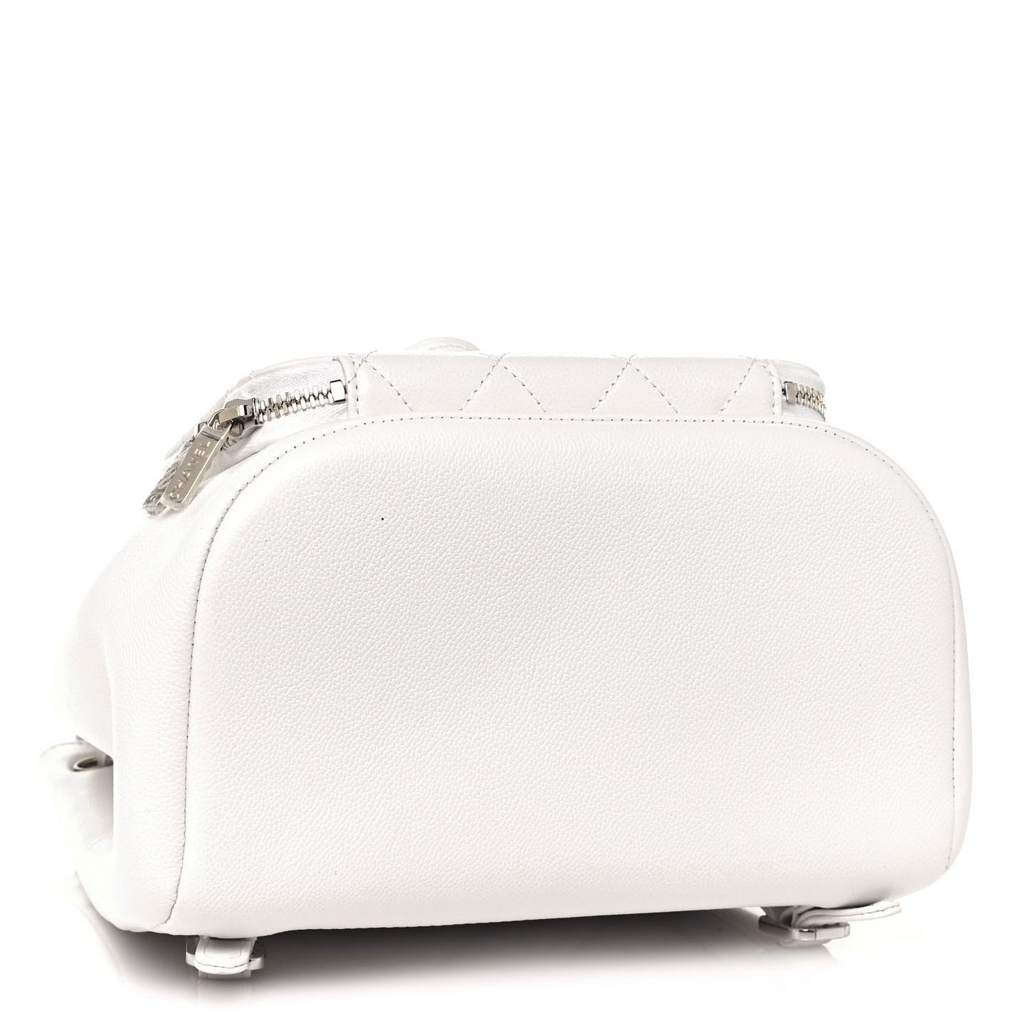 Caviar Quilted Business Affinity Backpack White