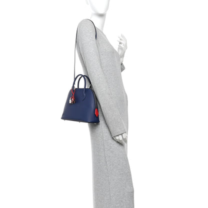 Hermes Epsom Tri-Color 1923 Bolide 25 Blue Saphir Blue Indigo Rouge Piment 2 of 11