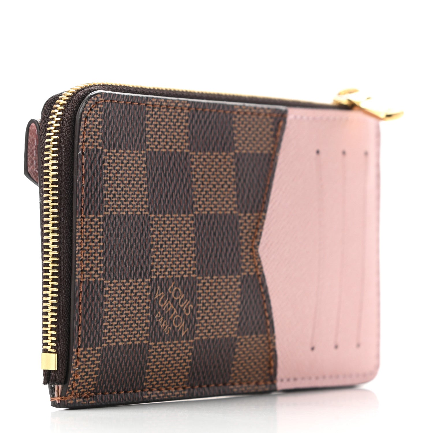 Louis Vuitton Damier Ebene Recto Verso Card Holder Rose Ballerine 3 of 6