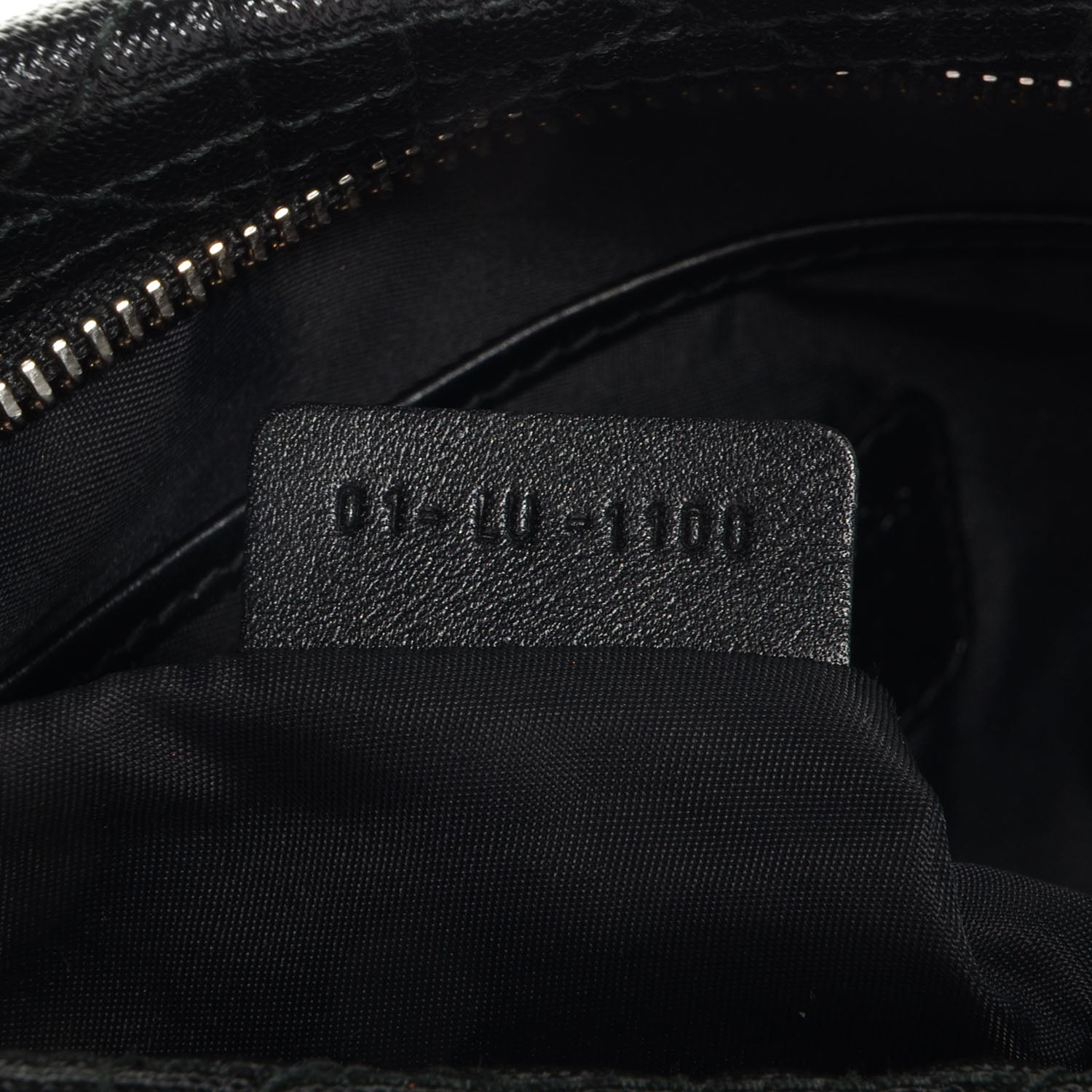 Christian Dior Coated Canvas Cannage Panarea Clutch Black 7 of 7