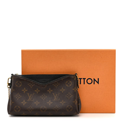 Louis Vuitton Monogram Pallas Clutch Black 15 of 15