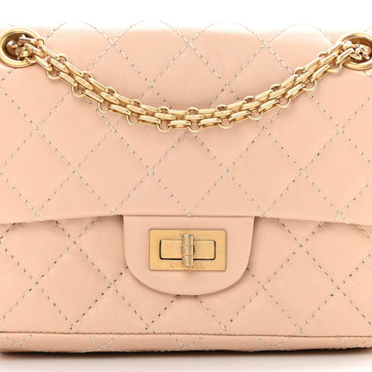 Chanel Aged Calfskin Quilted 2.55 Reissue Mini Flap Beige 8 of 12