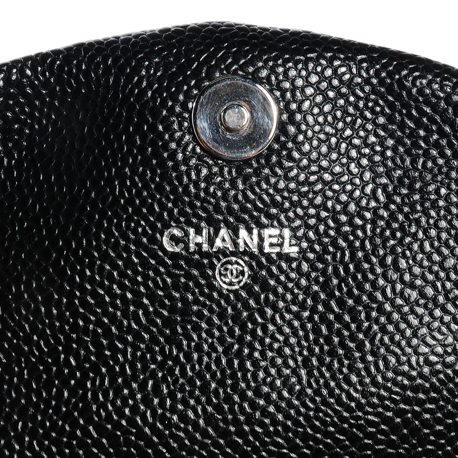 Chanel Caviar Half Moon Wallet On Chain WOC Black 6 of 9
