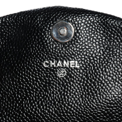 Chanel Caviar Half Moon Wallet On Chain WOC Black 6 of 9