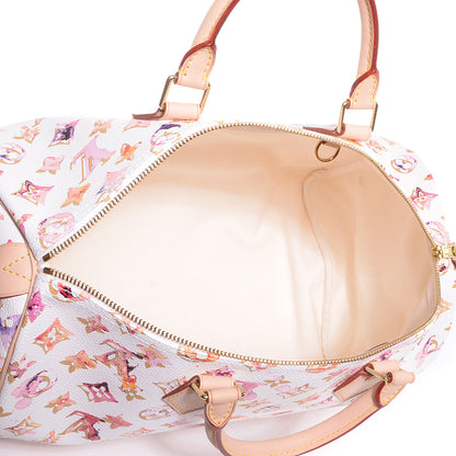 Louis Vuitton Watercolor Aquarelle Speedy 35 White 6 of 8