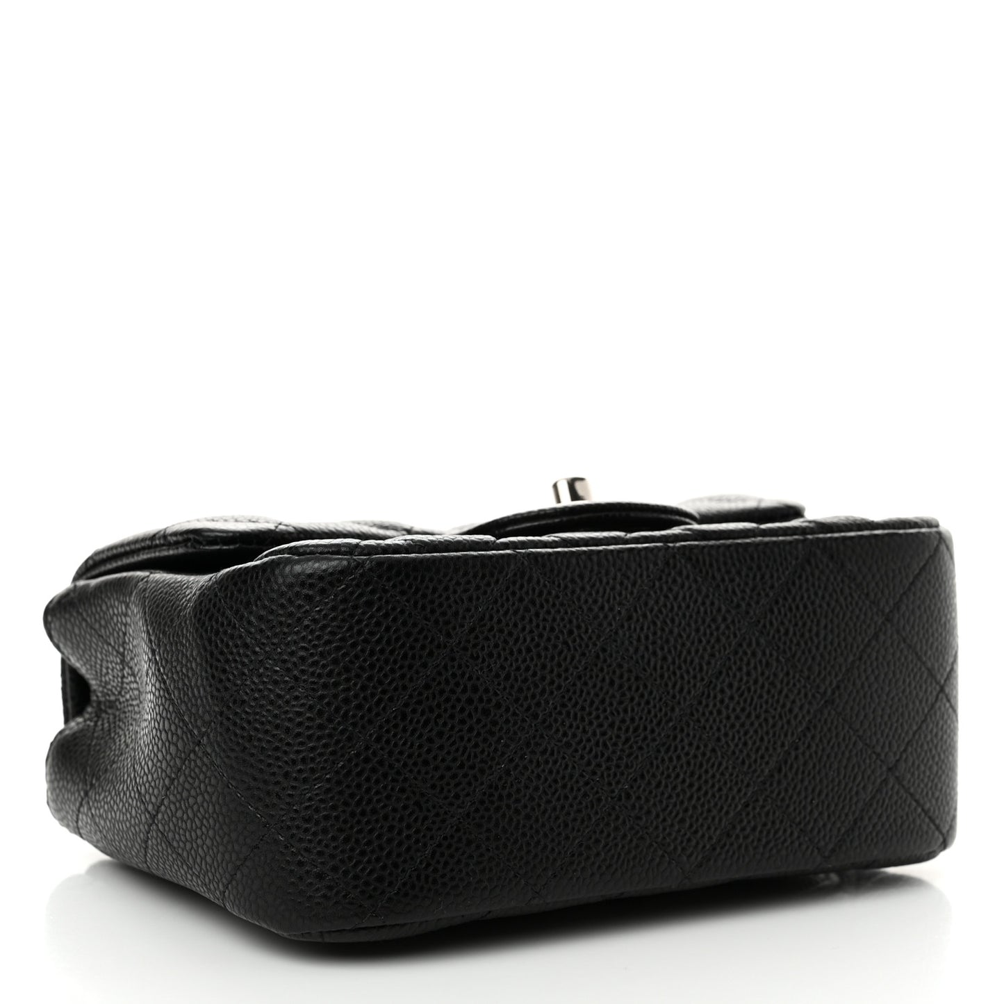 Caviar Quilted Mini Square Flap Black