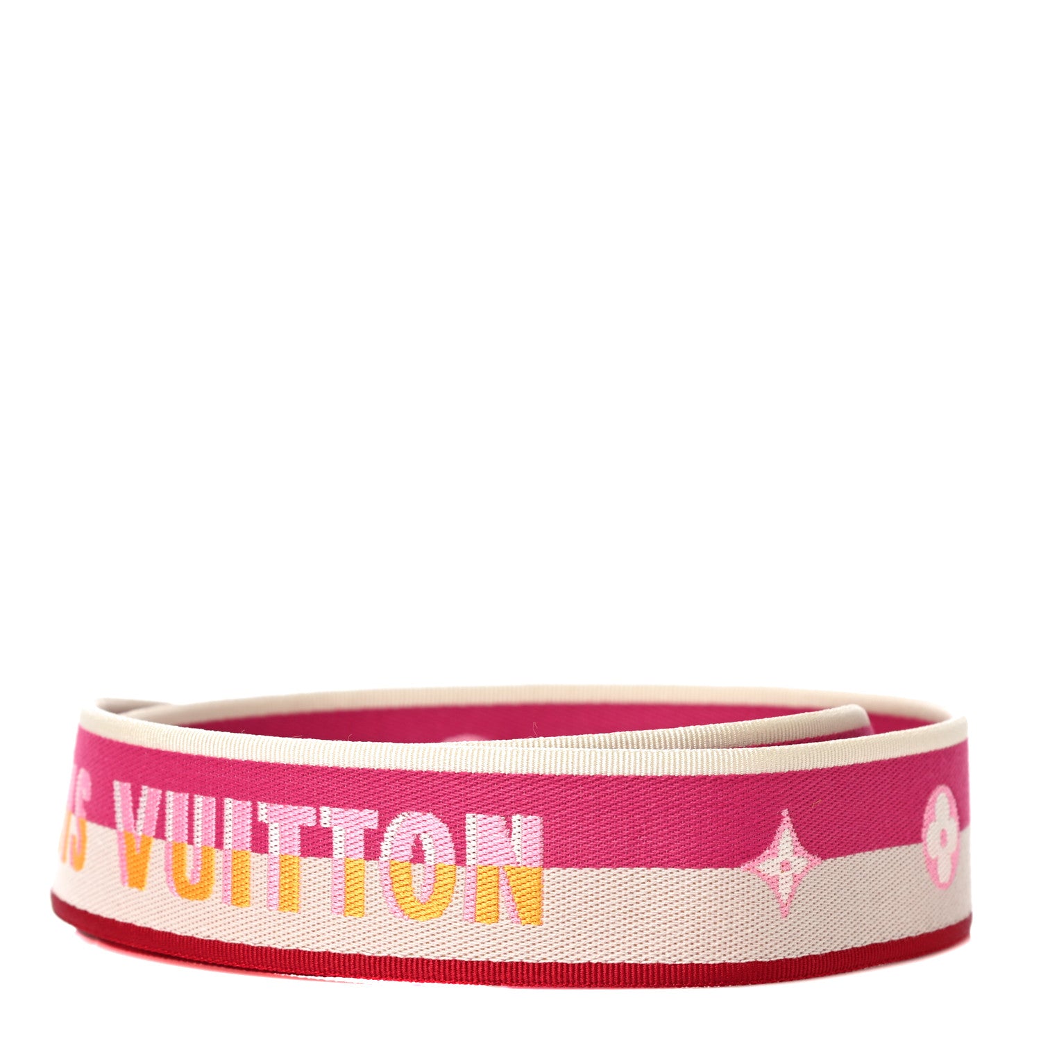Louis Vuitton Jacquard Speedy Bandouliere 20 Shoulder Strap Fuchsia 3 of 6