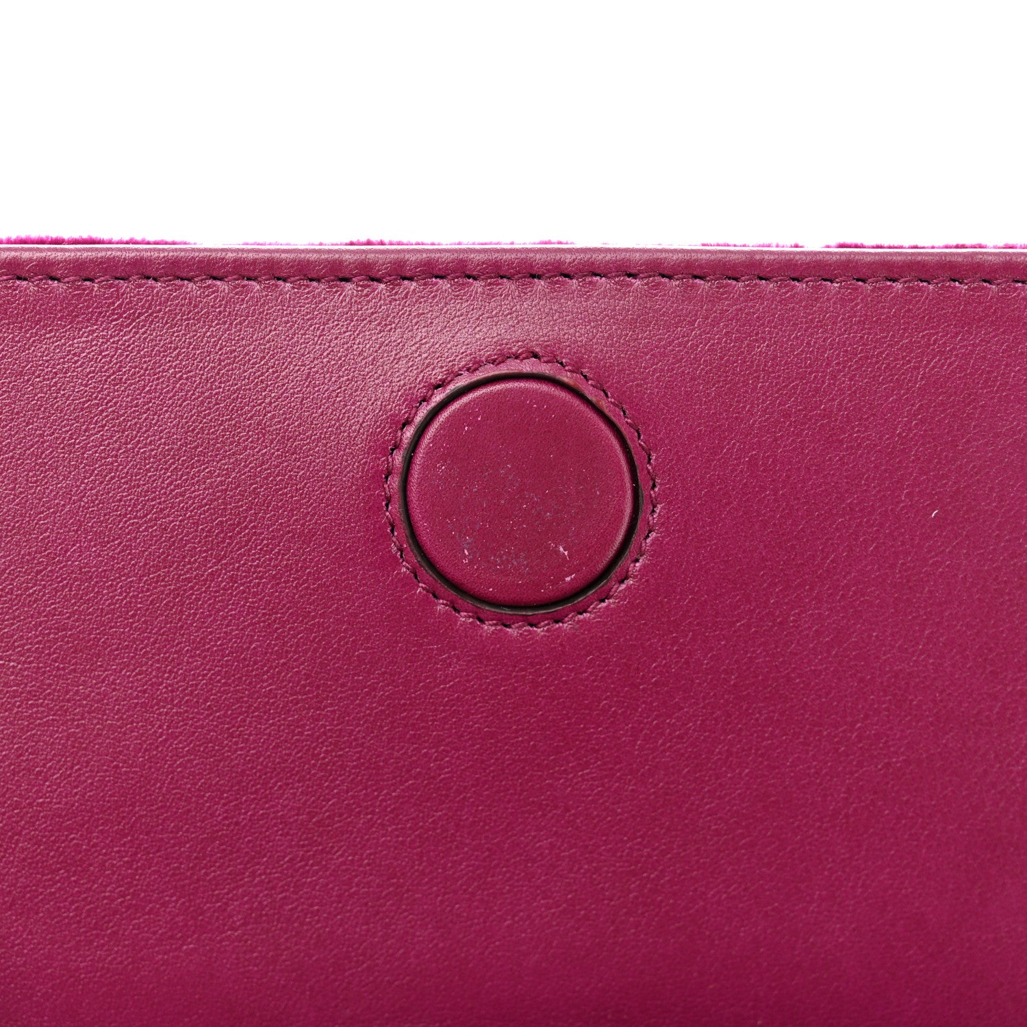 Gucci Velvet Matelasse GG Marmont Mini Bag Fuchsia Violet Cyclamen 11 of 11
