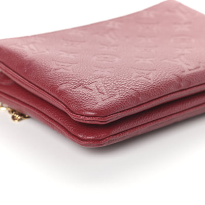 Louis Vuitton Empreinte Double Zip Pochette Cherry Berry 9 of 10