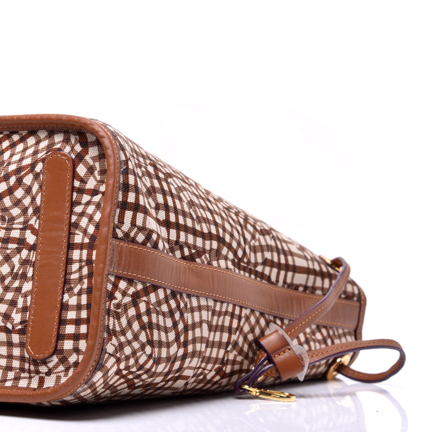 MCM Visetos Medium Liz Reversible Shopper Tote Cognac 15 of 16