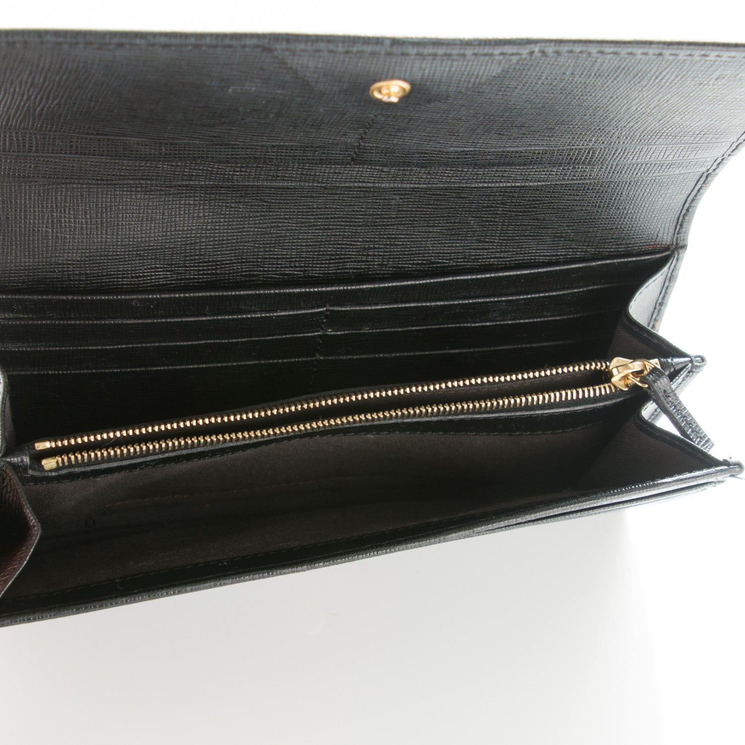 Fendi Vitello Elite Continental Wallet Black 5 of 7