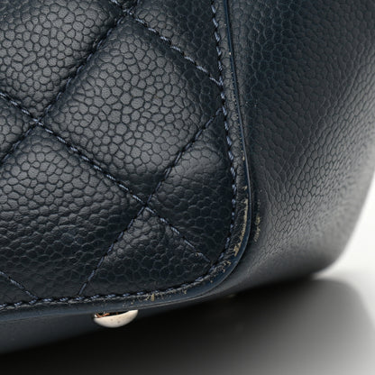 Chanel Caviar Quilted Large CC Box Shopping Tote Navy 12 of 24