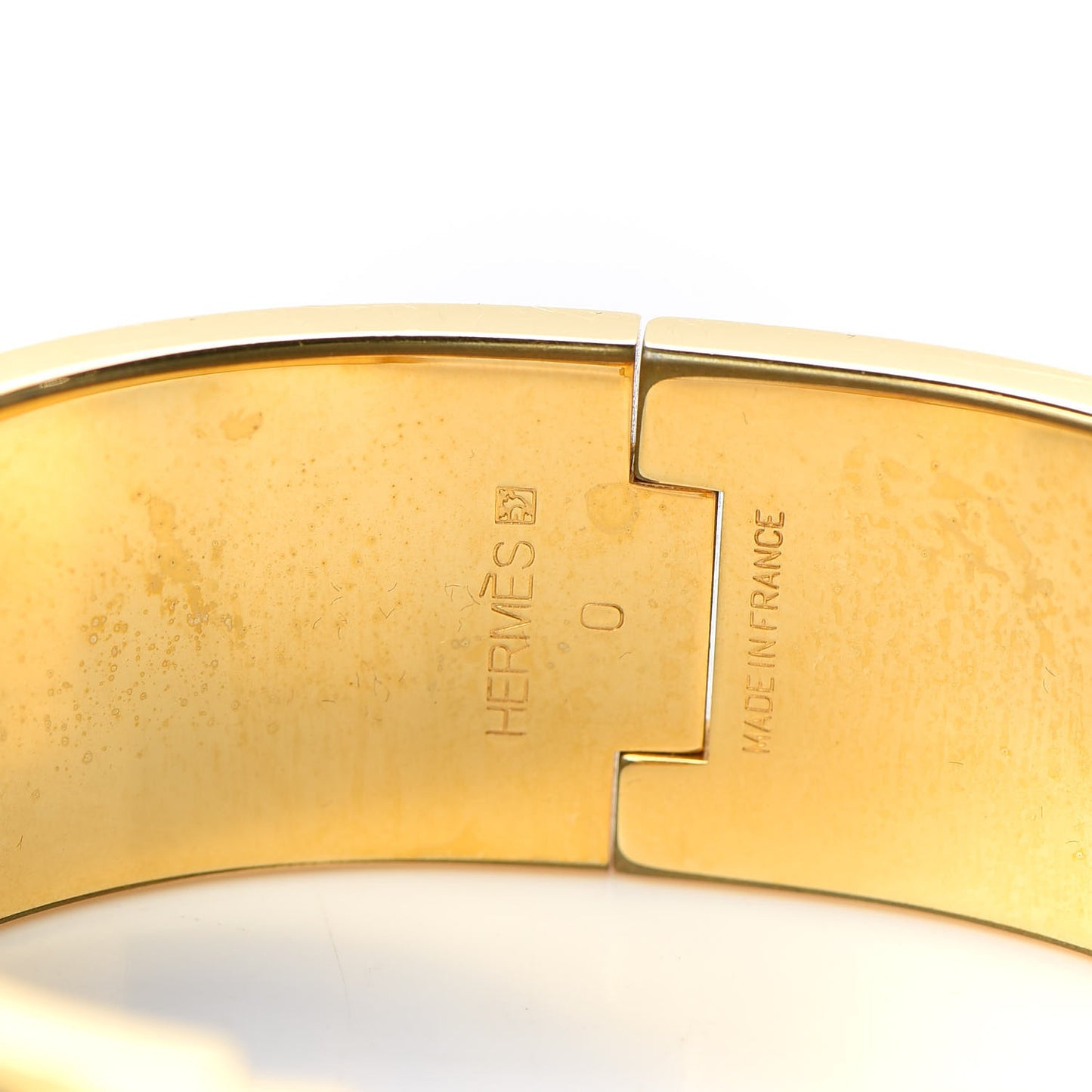 Enamel Wide Clic Clac H Bracelet GM Black